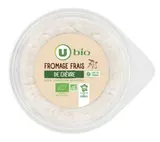 Fromage frais au lait de chèvre pasteurisé 20% de MG, U Bio (140 g)