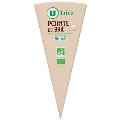 Pointe de brie au lait pasteurisé 25%mg 180g, U Bio (180 g)