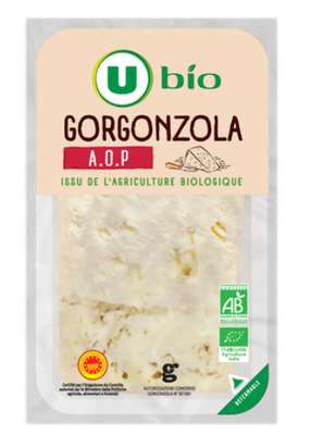 Gorgonzola AOP lait pasteurisé 29%, U Bio (150 g)