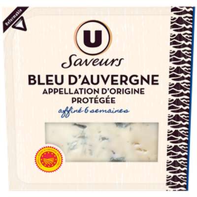Bleu d'Auvergne AOP affiné 6 semaines, U Saveurs (125 g)