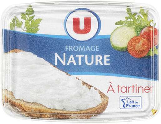 Fromage nature à tartiner au lait pasteurisé 21,5% mg, U (150 g)