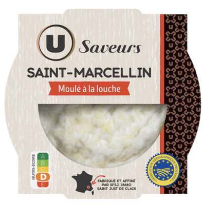 Saint-Marcellin IGP au lait cru moulé à la louche, U Saveurs (80 g)