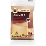 Gruyère IGP au lait cru affiné 4 mois, U Saveurs (250 g)