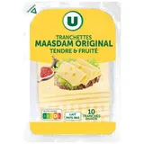 Maasdam original au lait pasteurisé en tranche, U (10 tranches, 200 g)