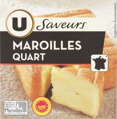 Quart de Maroilles au lait pasteurisé, U (200 g)