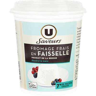 Faisselle au lait pasteurisé 7% MG, U (1 Kg)