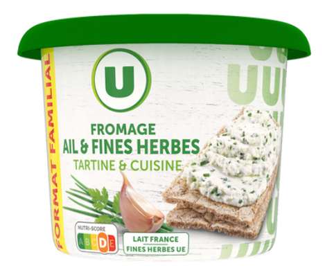 Fromage Ail et Fines Herbes au lait pasteurisé 24% de MG, U (250 g)