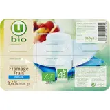 Fromage frais nature au lait pasteurisé BIO, U (6 x 60 g)