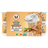 Yaourt nature sucré au sucre de canne, U (16 x 125 g)