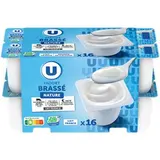 Yaourts brassés nature, U (16 x 125 g)