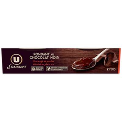 Fondant au chocolat noir, U (2 x 90 g)