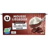 Mousses liégeoises au chocolat, U (4 x 80 g)