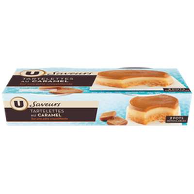 Tartelette au caramel, U (2 x 80 g)