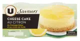 Cheesecake au citron, U saveurs (2 x 80 g)