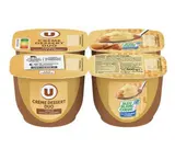 Crème dessert duo saveur vanille caramel, U (4 x 125 g)