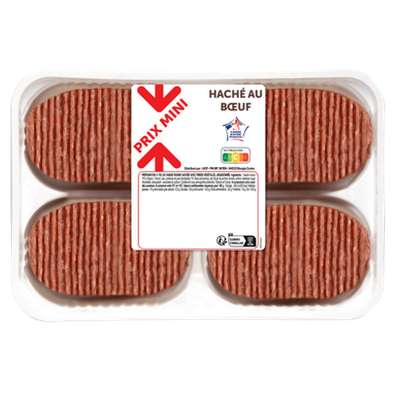 Viande de boeuf haché protéiné, Prix Mini  (4 x 100 g)