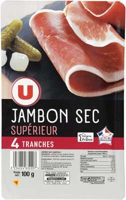 Jambon sec supérieur, U (x 4, 100 g)