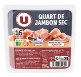 Quart jambon sec supérieur, U (x 16, 220 g)