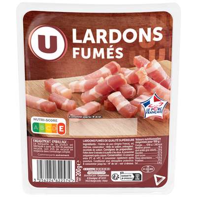 Lardons fumés supérieurs VPF, U (200 g)