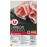 Jambon Serrano, U (6 tranches, 100 g)