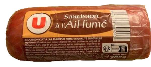 Saucisson à l'ail fumé, U (300 g)