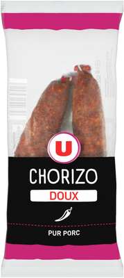 Chorizo doux supérieur pur porc, U (225 g)