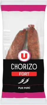 Chorizo fort supérieur pur porc, U (225 g)