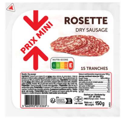 Rosettes, Prix Mini (15 tranches, 150 g)