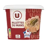 Rillettes du Mans pur porc, U (220 g)