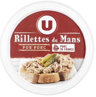 Rillettes du Mans pur porc, U (110 g)
