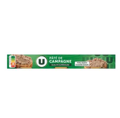 Pâté de campagne pur porc qualité supérieure, U (234 g)