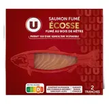 Saumon fumé au bois de hêtre d'Ecosse, U (2 tranches, 75 g)