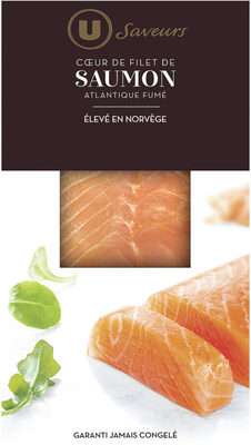Cœur de filet de saumon fumé d'Atlantique, U Saveurs (150 g)