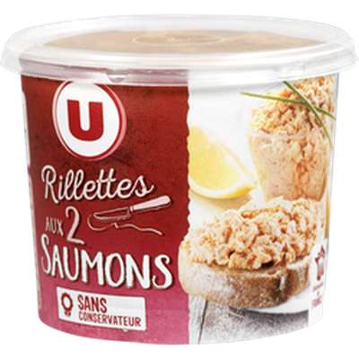 Rillettes aux deux saumons, U (150 g)