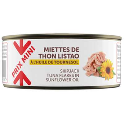 Miette thon à l'huile de tournesol, Prix Mini (boîte 150 g)