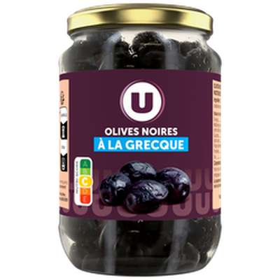 Olives noires à la grecque, U (250 g)