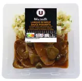 Langue de bœuf à la sauce piquante et écrasé de pommes de terre, U (300 g)