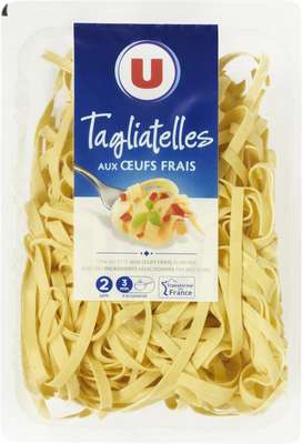 Tagliatelles aux oeufs frais, U (350 g)