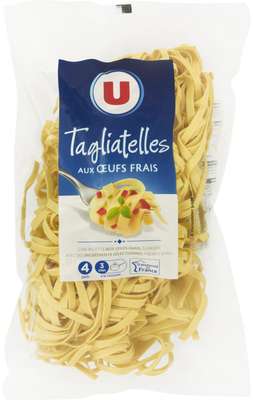Tagliatelles aux œufs frais, U (700 g)