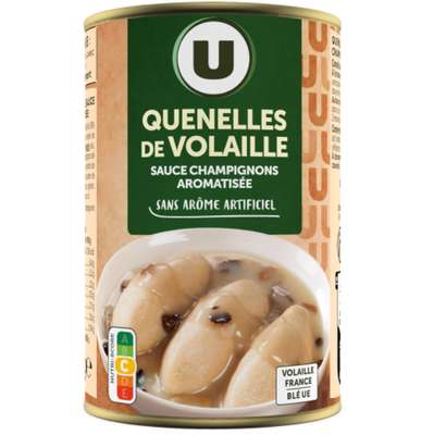 Quenelles de volaille sauce champignons, U (400g)