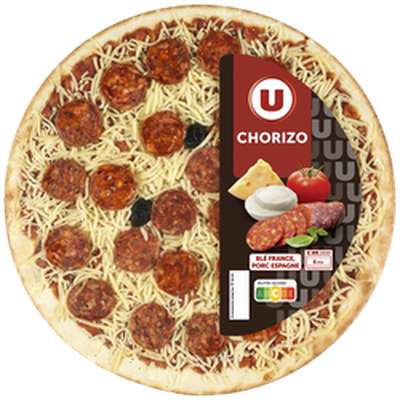 Pizza au chorizo d'Espagne, U (450 g)