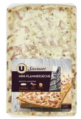 Flammekueche recette alsacienne, U Saveurs (180 g)