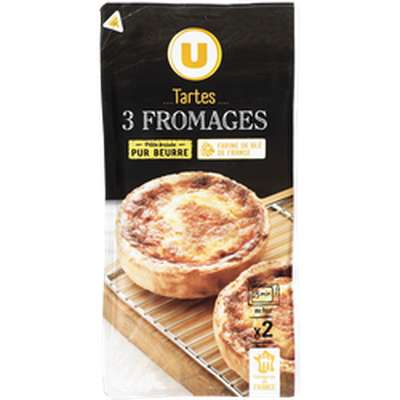 Tarte aux 3 fromages, U (x 2, 260 g)