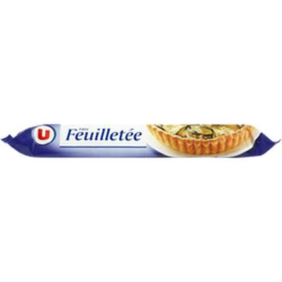 Pâte à tarte feuilletée ronde prête à dérouler, U (230 g)