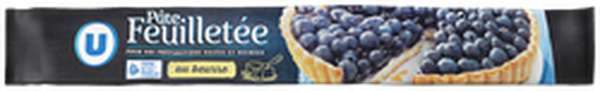 Pâte feuilletée au beurre prête à dérouler, U (230 g)