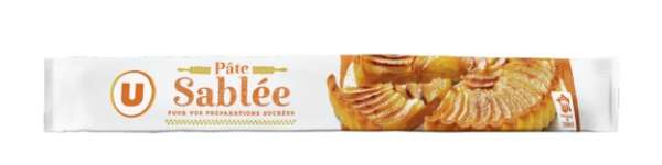 Pâte à tarte sablée ronde prête à dérouler, U (280 g)