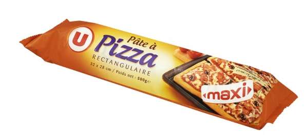 Maxi pâte à pizza rectangulaire, U (500g)