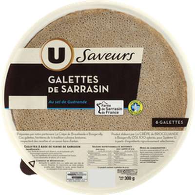 Galettes de sarrasin, U (6 galettes, 300 g)