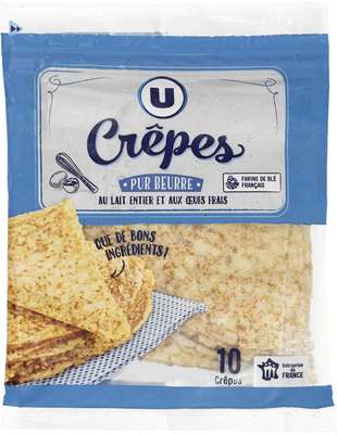 Crêpes bretonnes pur beurre, U (x 10, 300 g)