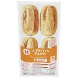 Mini pains précuits 4 pièces, U (300 g)